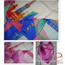 Ready-Made Square Twill Silk Scarf